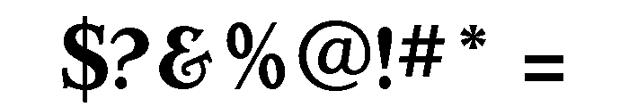 Erasmus Bold Font OTHER CHARS