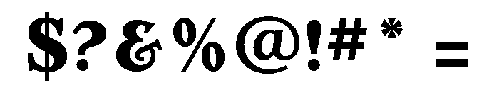 Erasmus Extra Bold Font OTHER CHARS