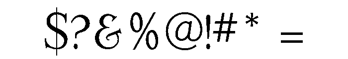 Erasmus Light Font OTHER CHARS