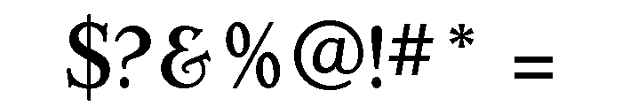 Erasmus Medium Font OTHER CHARS