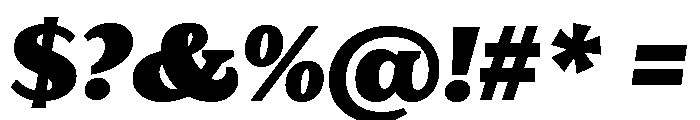 Eroika Slab Black Italic Font OTHER CHARS