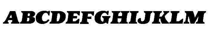 Eroika Slab Black Italic Font UPPERCASE