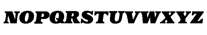 Eroika Slab Black Italic Font UPPERCASE