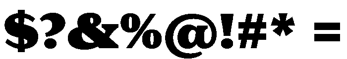 Eroika Slab Black Font OTHER CHARS