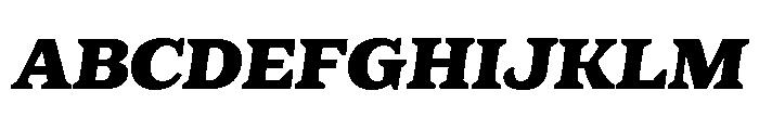 Eroika Slab Bold Italic Font UPPERCASE