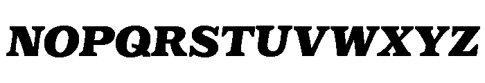 Eroika Slab Bold Italic Font UPPERCASE