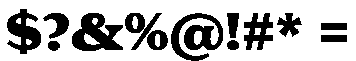 Eroika Slab Bold Font OTHER CHARS
