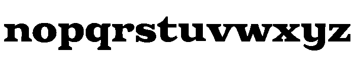 Eroika Slab Bold Font LOWERCASE