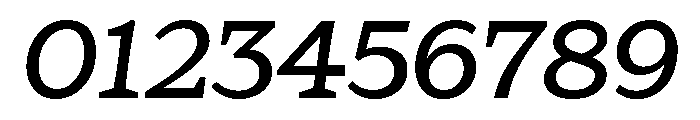 Eroika Slab Light Italic Font OTHER CHARS