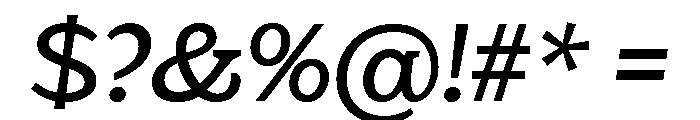 Eroika Slab Light Italic Font OTHER CHARS