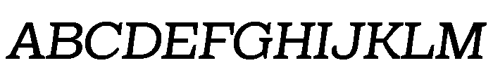 Eroika Slab Light Italic Font UPPERCASE