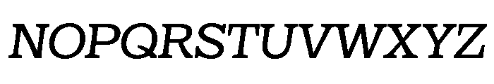 Eroika Slab Light Italic Font UPPERCASE