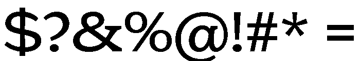 Eroika Slab Light Font OTHER CHARS