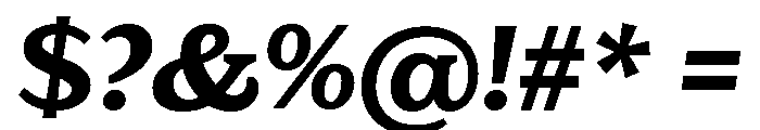 Eroika Slab Medium Italic Font OTHER CHARS