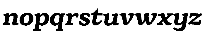 Eroika Slab Medium Italic Font LOWERCASE