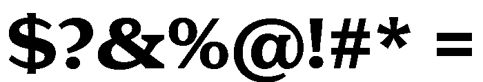 Eroika Slab Medium Font OTHER CHARS