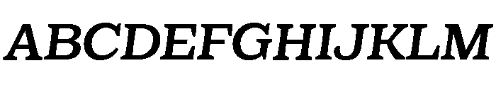 Eroika Slab Regular Italic Font UPPERCASE