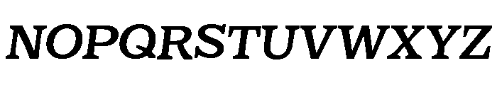 Eroika Slab Regular Italic Font UPPERCASE