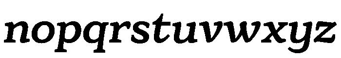 Eroika Slab Regular Italic Font LOWERCASE