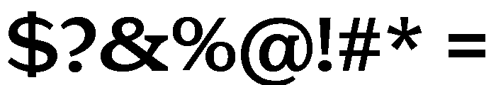 Eroika Slab Regular Font OTHER CHARS