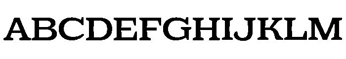 Eroika Slab Regular Font UPPERCASE