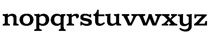 Eroika Slab Regular Font LOWERCASE
