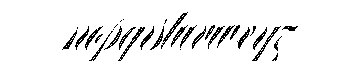 Erotica Inline Font LOWERCASE