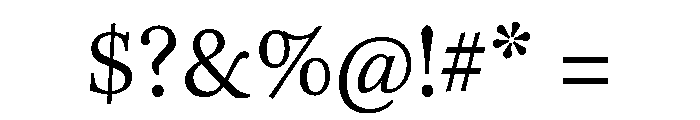 Estratto Variable Light Font OTHER CHARS