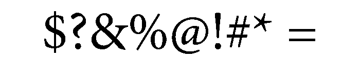 Estratto Variable Regular Font OTHER CHARS