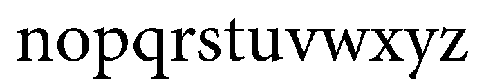 Estratto Variable Regular Font LOWERCASE