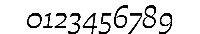 Estrojeune Light Italic Font OTHER CHARS