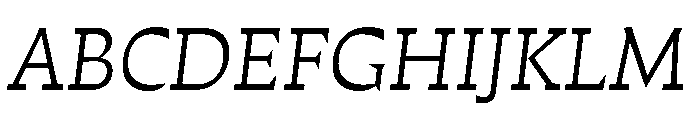 Estrojeune Light Italic Font UPPERCASE