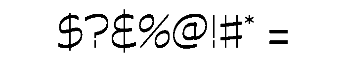 Estrojeune Light Font OTHER CHARS