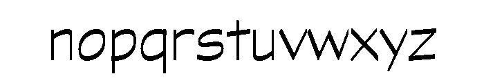 Estrojeune Light Font LOWERCASE