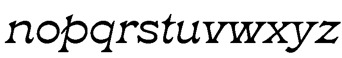 Estrojeune Medium Italic Font LOWERCASE
