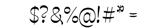Estrojeune Regular Font OTHER CHARS