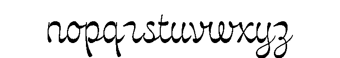 Estrojeune Regular Font LOWERCASE