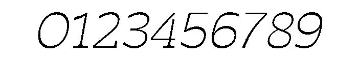 Estrojeune Thin Italic Font OTHER CHARS
