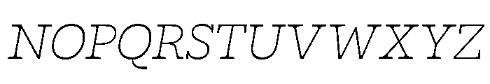 Estrojeune Thin Italic Font UPPERCASE