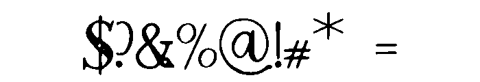 Escher Font OTHER CHARS