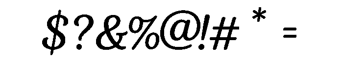Esmeralda Regular Font OTHER CHARS