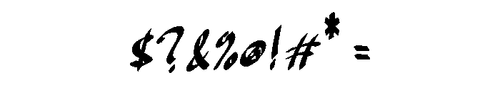 Esnathery Regular Font OTHER CHARS