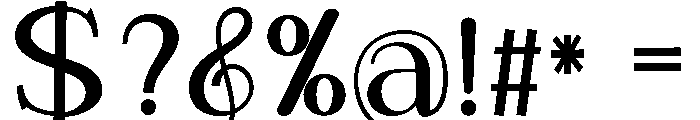 Espena-Medium Font OTHER CHARS