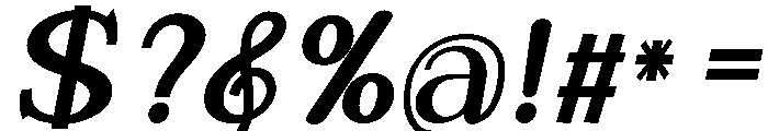 Espenaslant-Bold Font OTHER CHARS