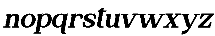 Espenaslant-Bold Font LOWERCASE