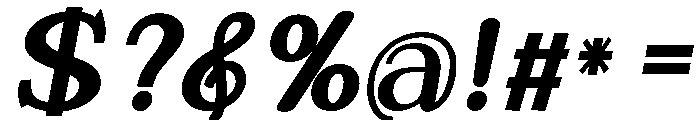 Espenaslant-ExtraBold Font OTHER CHARS