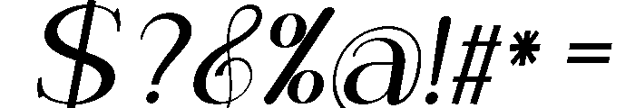 Espenaslant-Regular Font OTHER CHARS