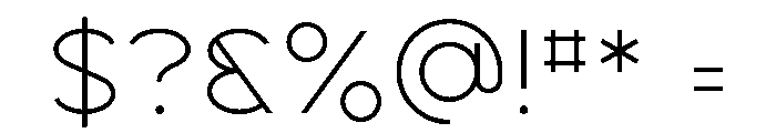 Espial Sans Font OTHER CHARS