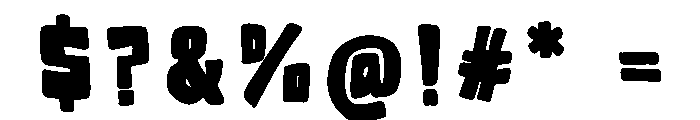 Espresso Shot Trio Font OTHER CHARS