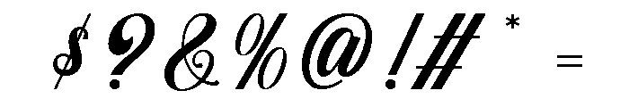 Estellar Calligraphy Regular Font OTHER CHARS
